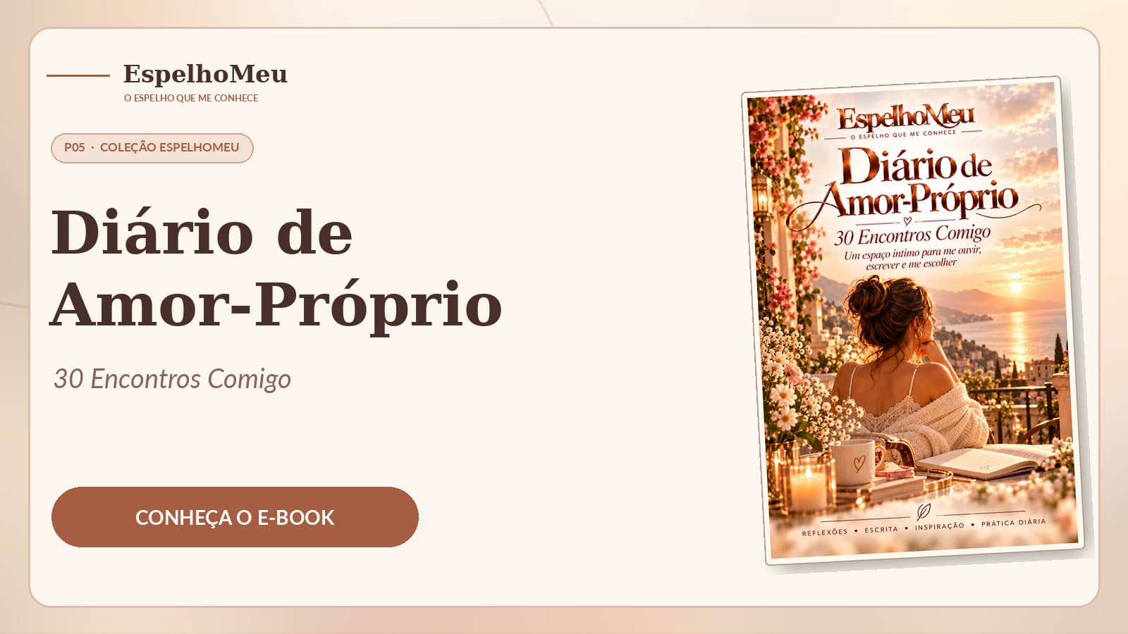 Apresentação ilustrada de Diário de Amor-Próprio — 30 Encontros Comigo